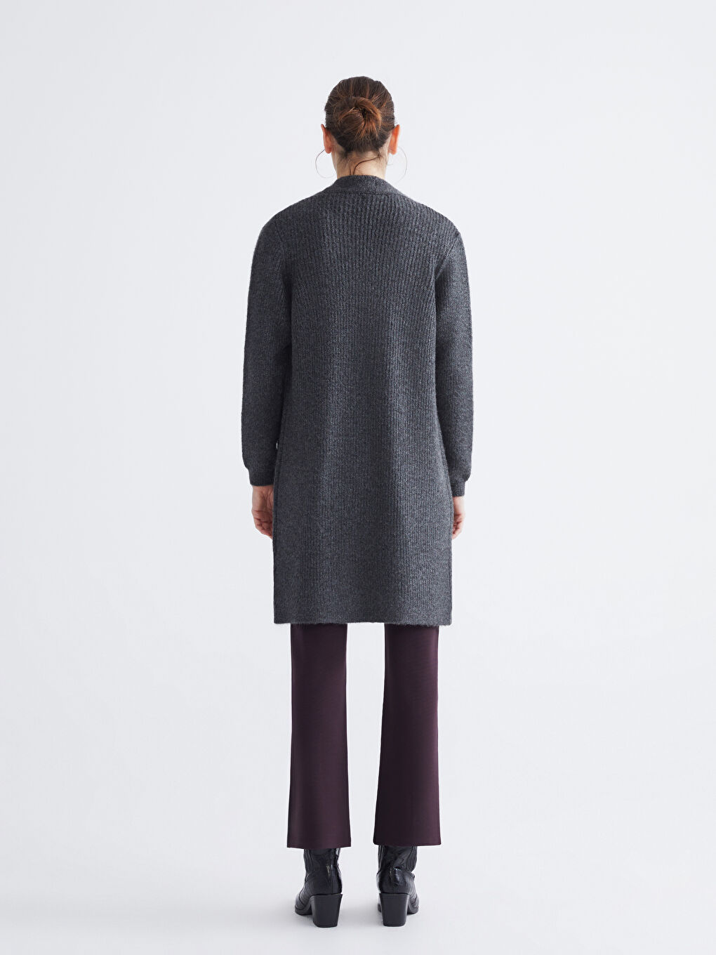 Shawl Collar Women's Knitwear Cardigan-3