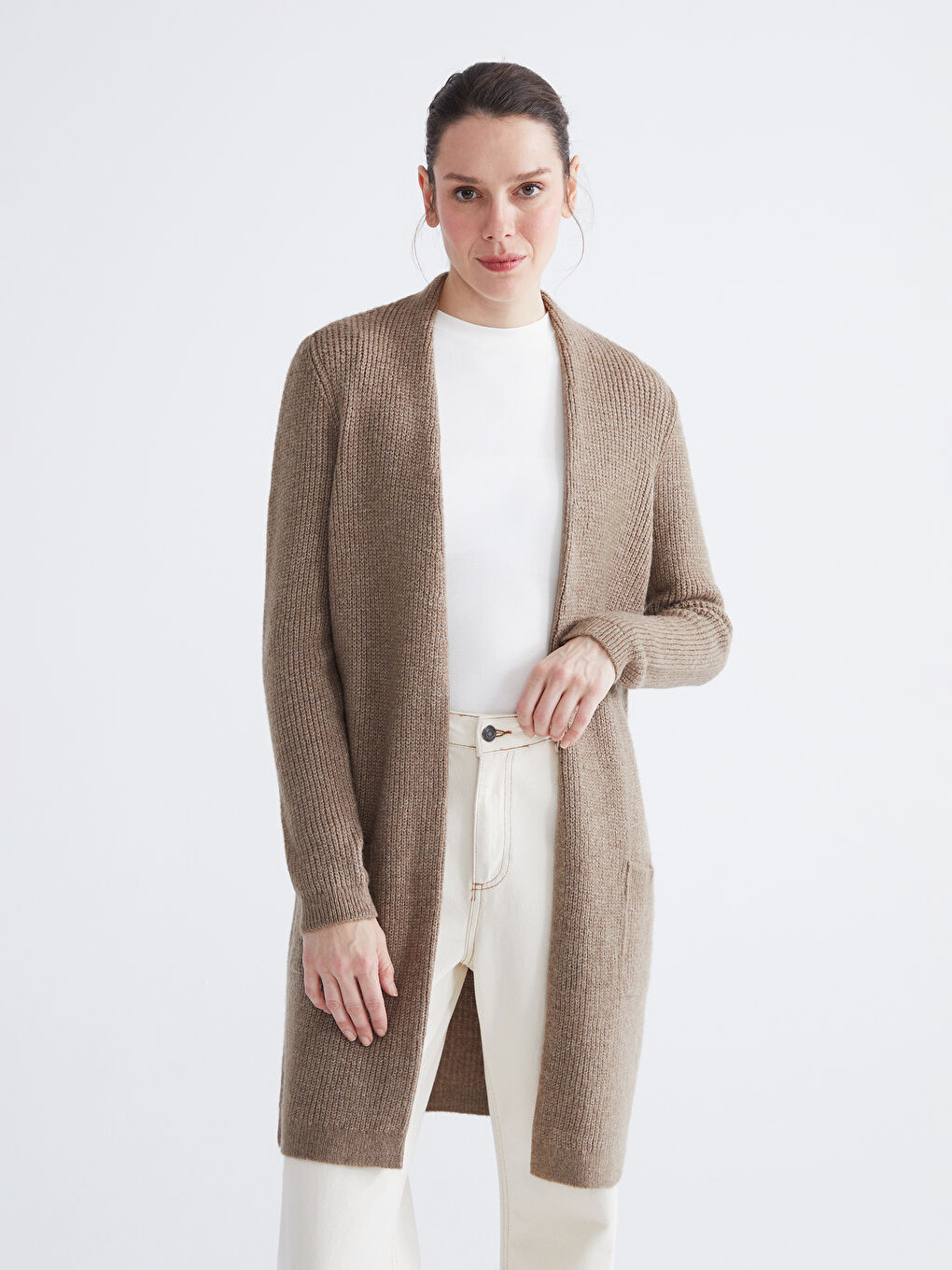 Shawl Collar Women's Knitwear Cardigan