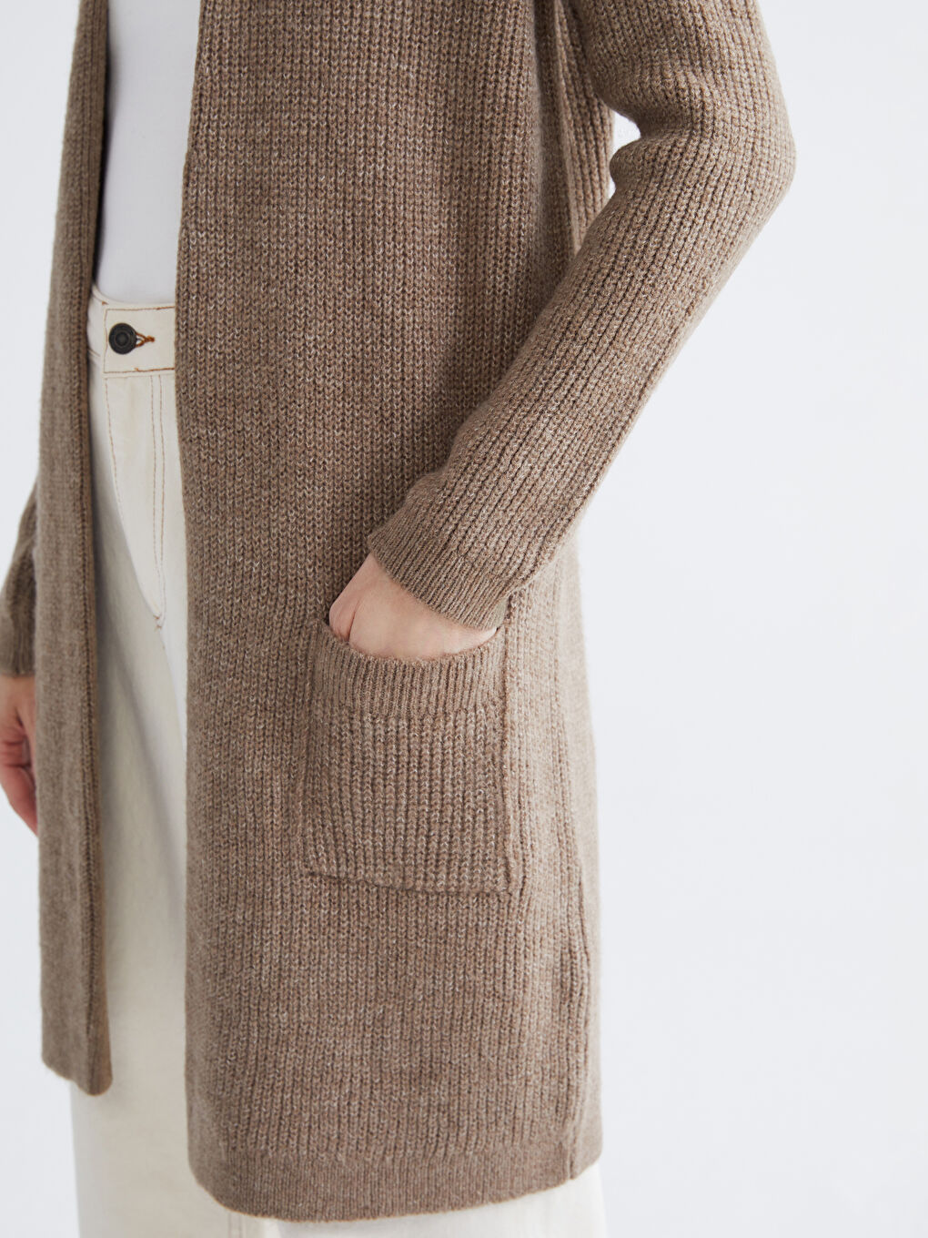 Shawl Collar Women's Knitwear Cardigan-2