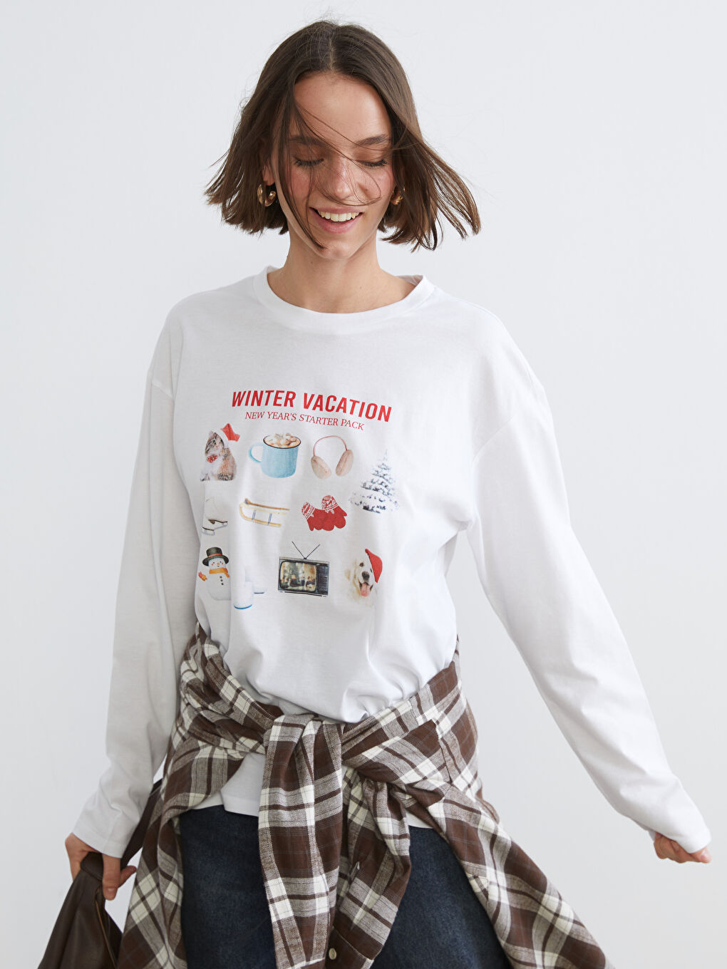 Crew Neck New Year-Themed Women's T-Shirt