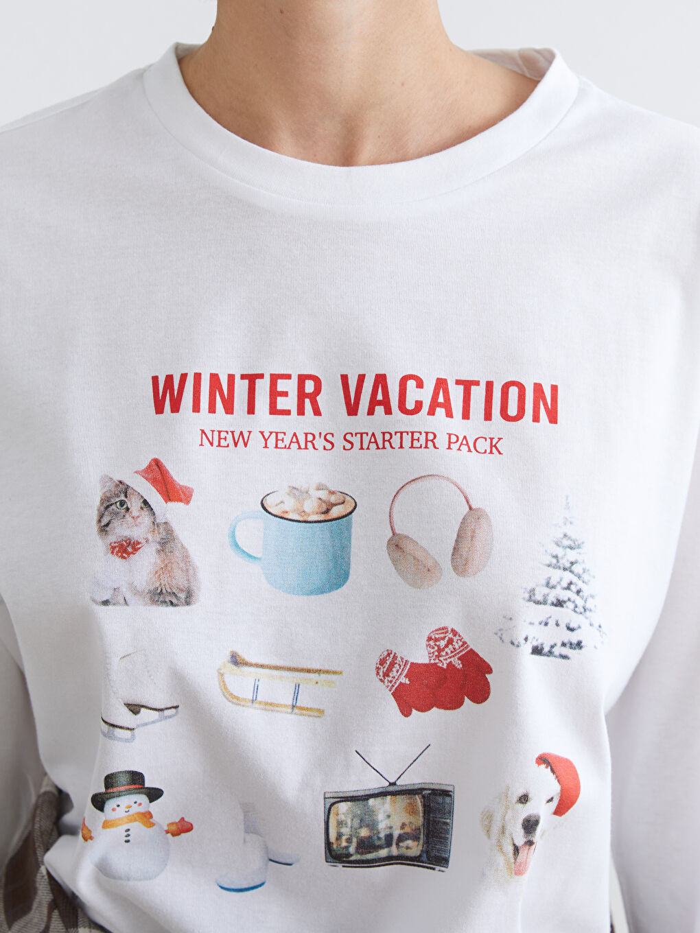 Crew Neck New Year-Themed Women's T-Shirt-2