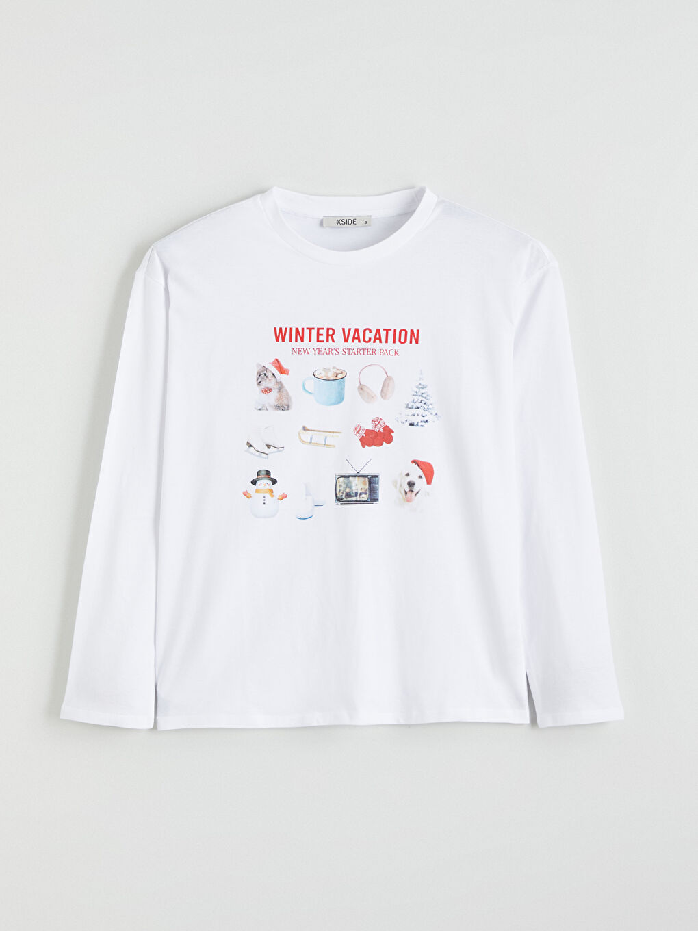 Crew Neck Christmas-Themed Women's T-Shirt