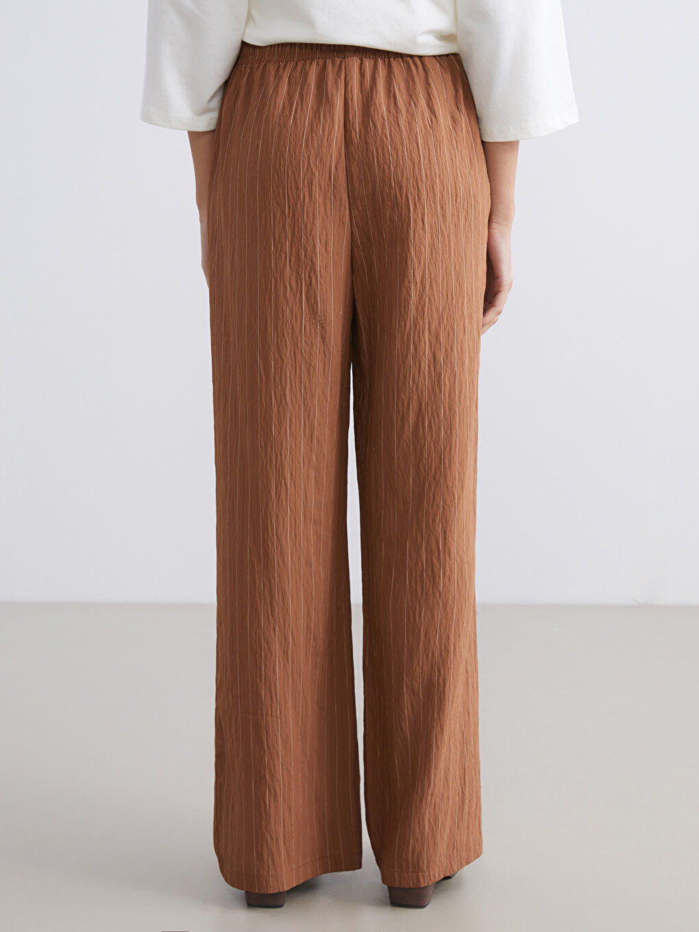LCW Modest Elasticated Waist Modal Blend Women's Trousers -W5JR19Z8-LEW
