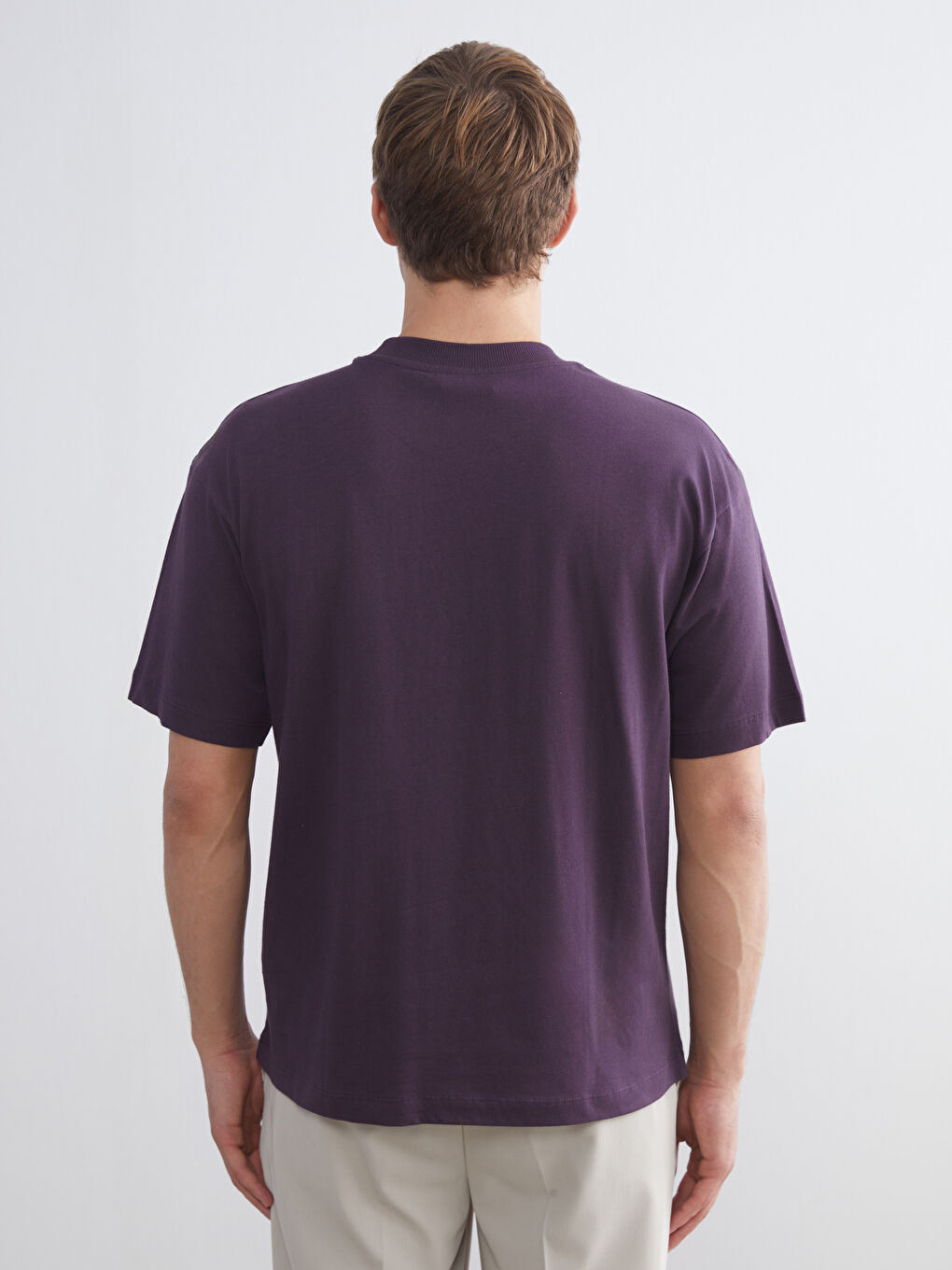 Crew Neck Printed Jersey Men's T-Shirt-3