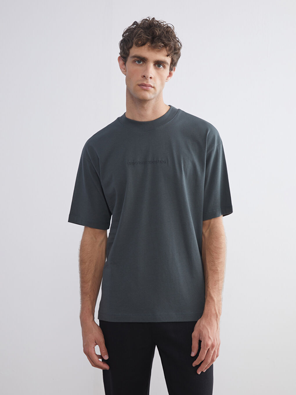 Crew Neck Printed Jersey Men's T-Shirt