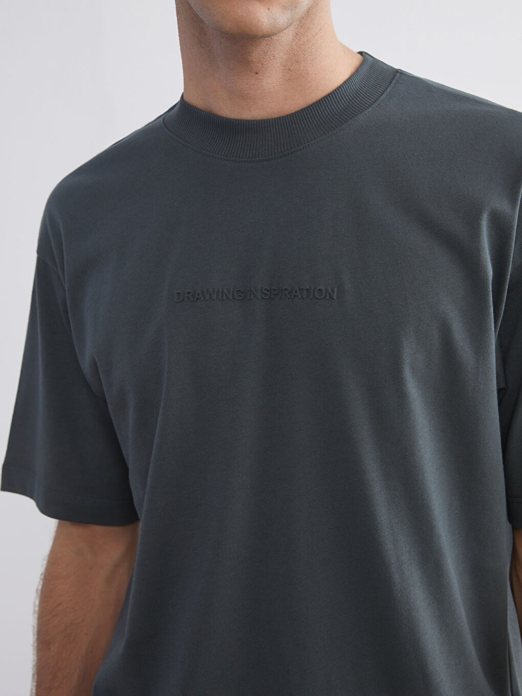 Crew Neck Printed Jersey Men's T-Shirt-2