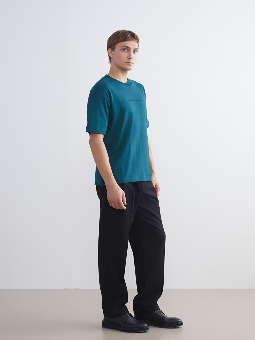 Crew Neck Printed Jersey Men's T-Shirt-1