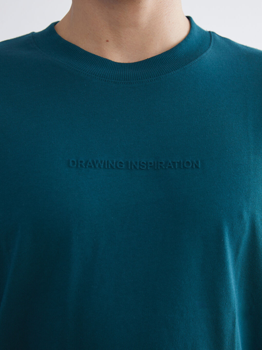 Crew Neck Printed Jersey Men's T-Shirt-2