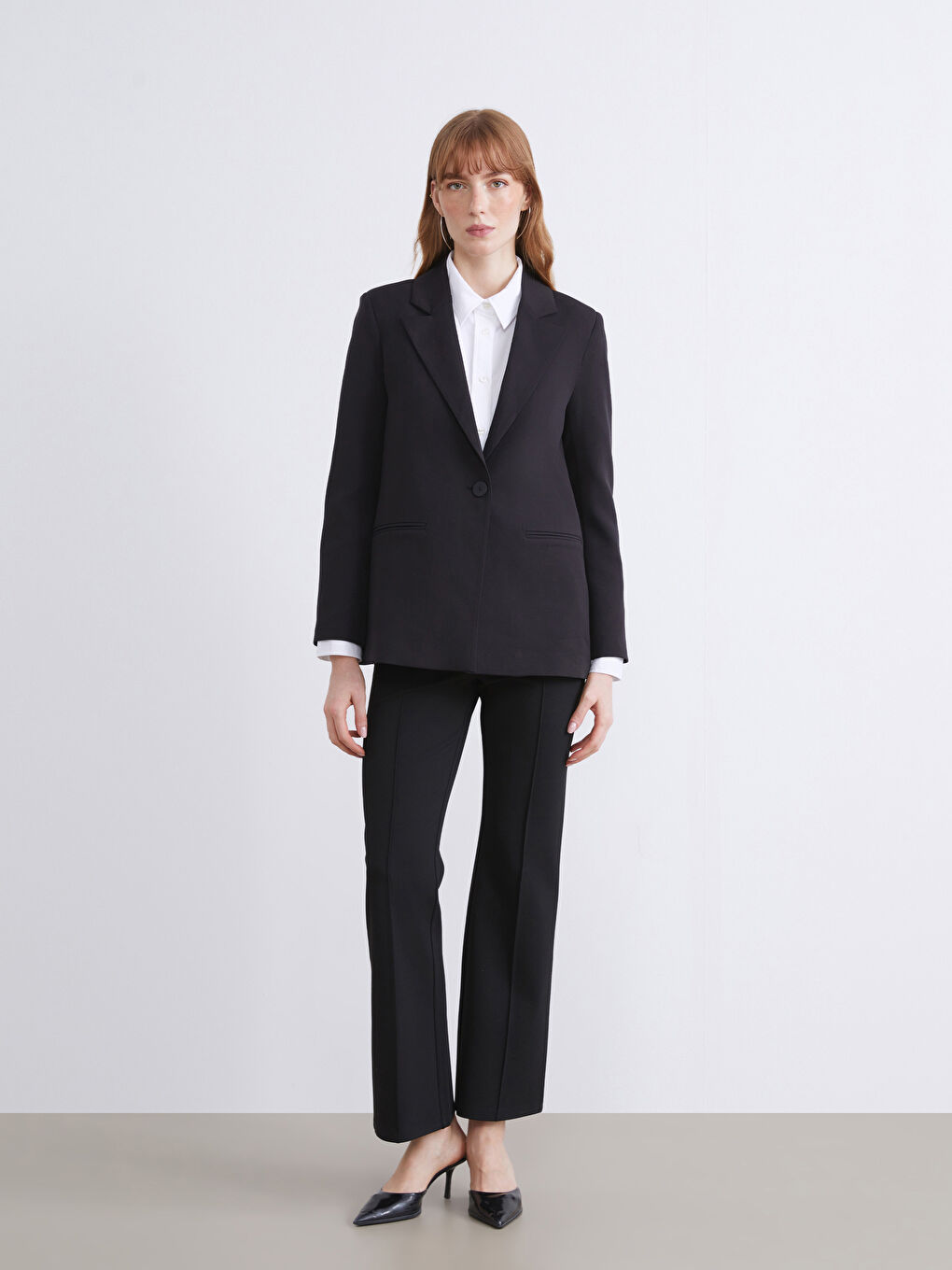 Siyah Kadın Blazer Ceket-2