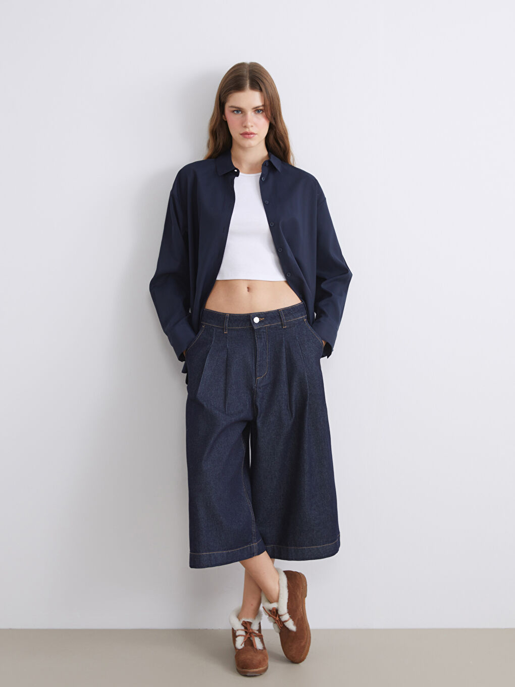 كابري جينز كحلي امرأة