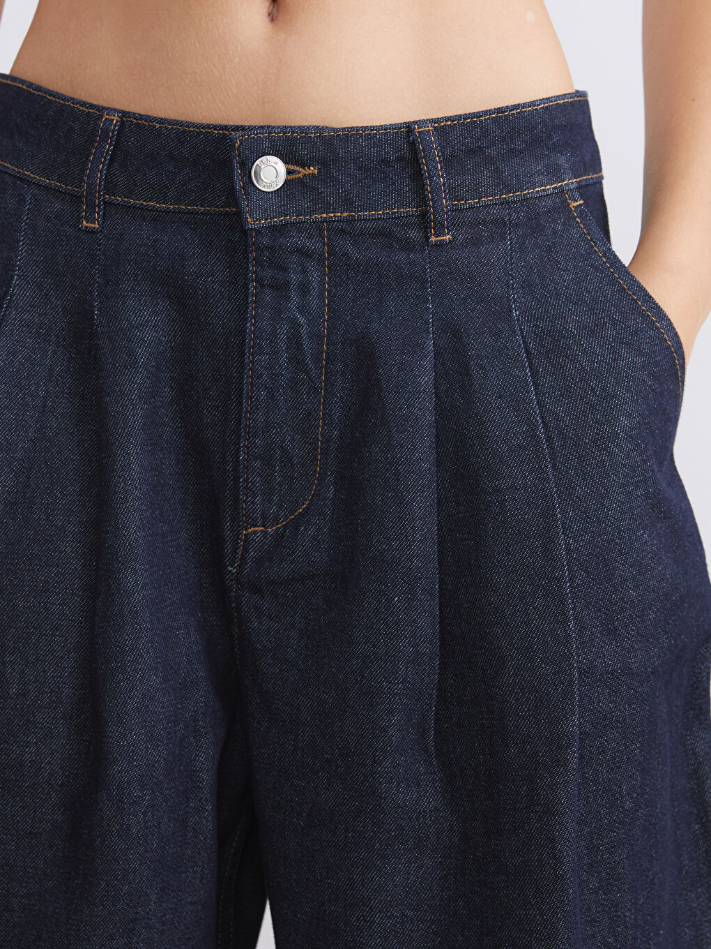 كابري جينز كحلي امرأة-2