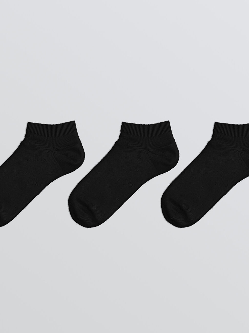 Ženske jednostavne čarape za tenisice, pakovanje od 3 komada-1