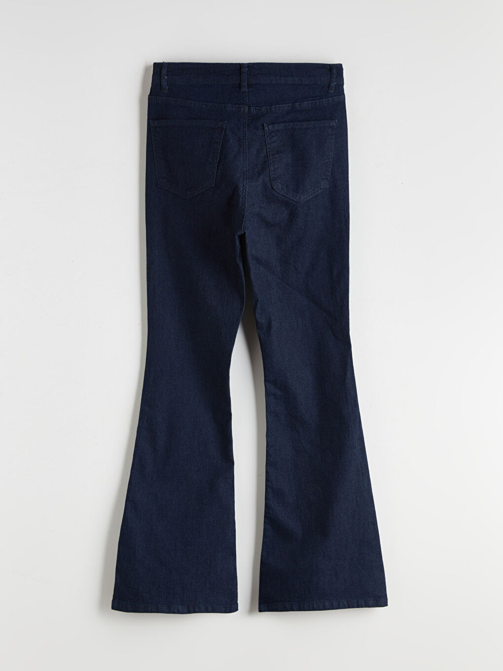 İndigo Flare Kadın Jean Pantolon-5