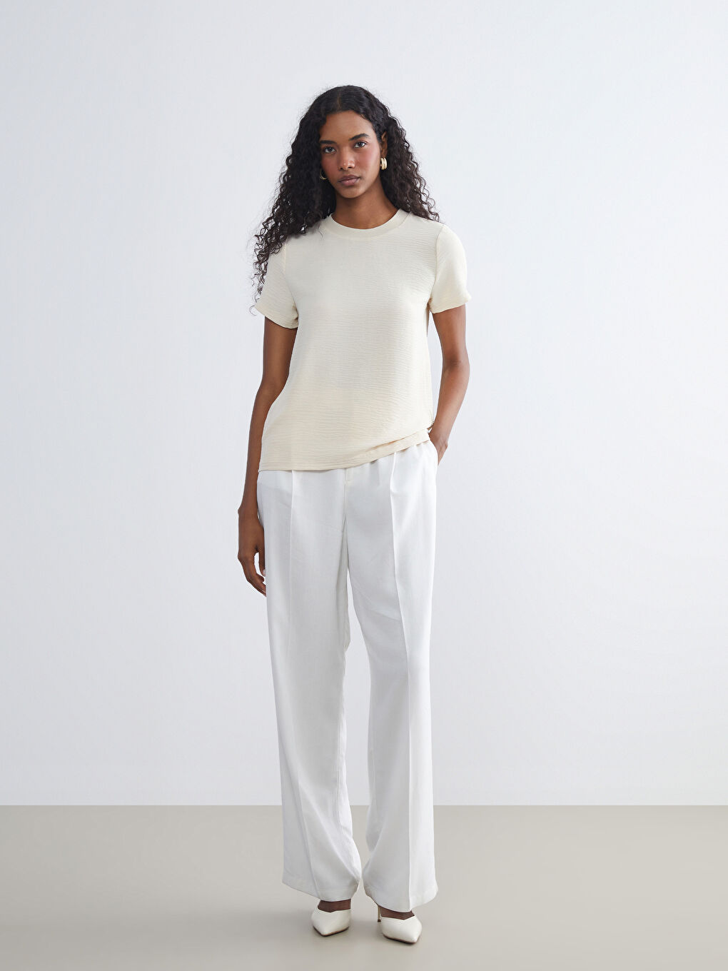 Crew Neck Women's T-Shirt-1