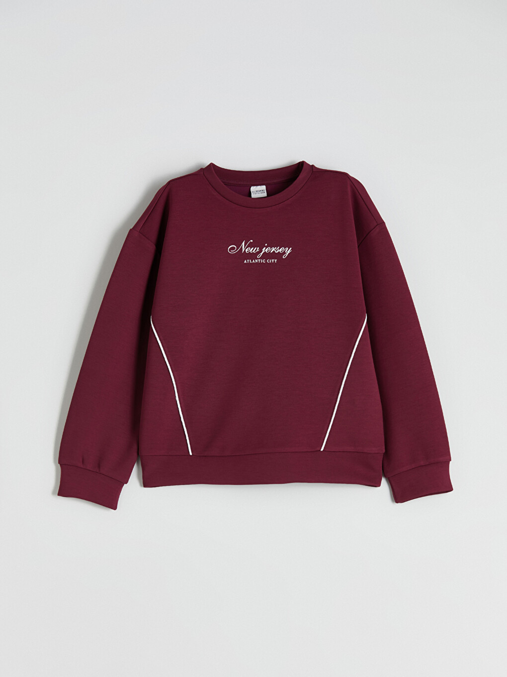 Mürdüm Bisiklet Yaka Kız Çocuk Sweatshirt