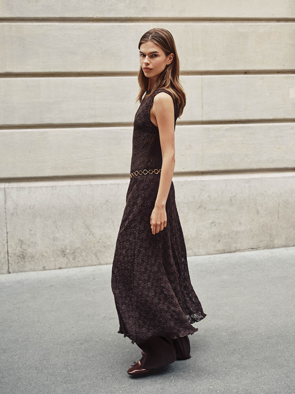 Женщины Коричневый Платье-1