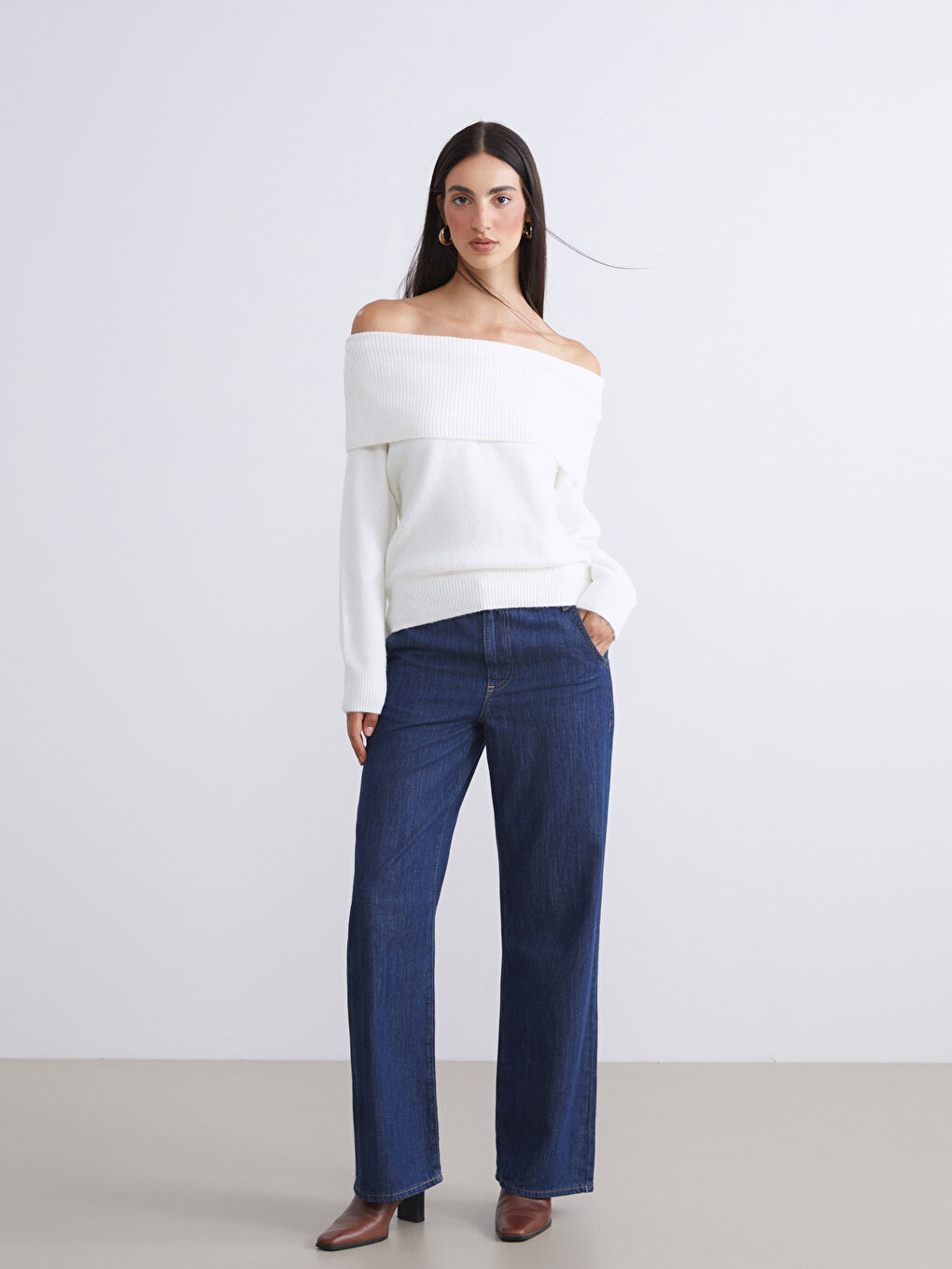 İndigo Straight Fit Kadın Jean Pantolon