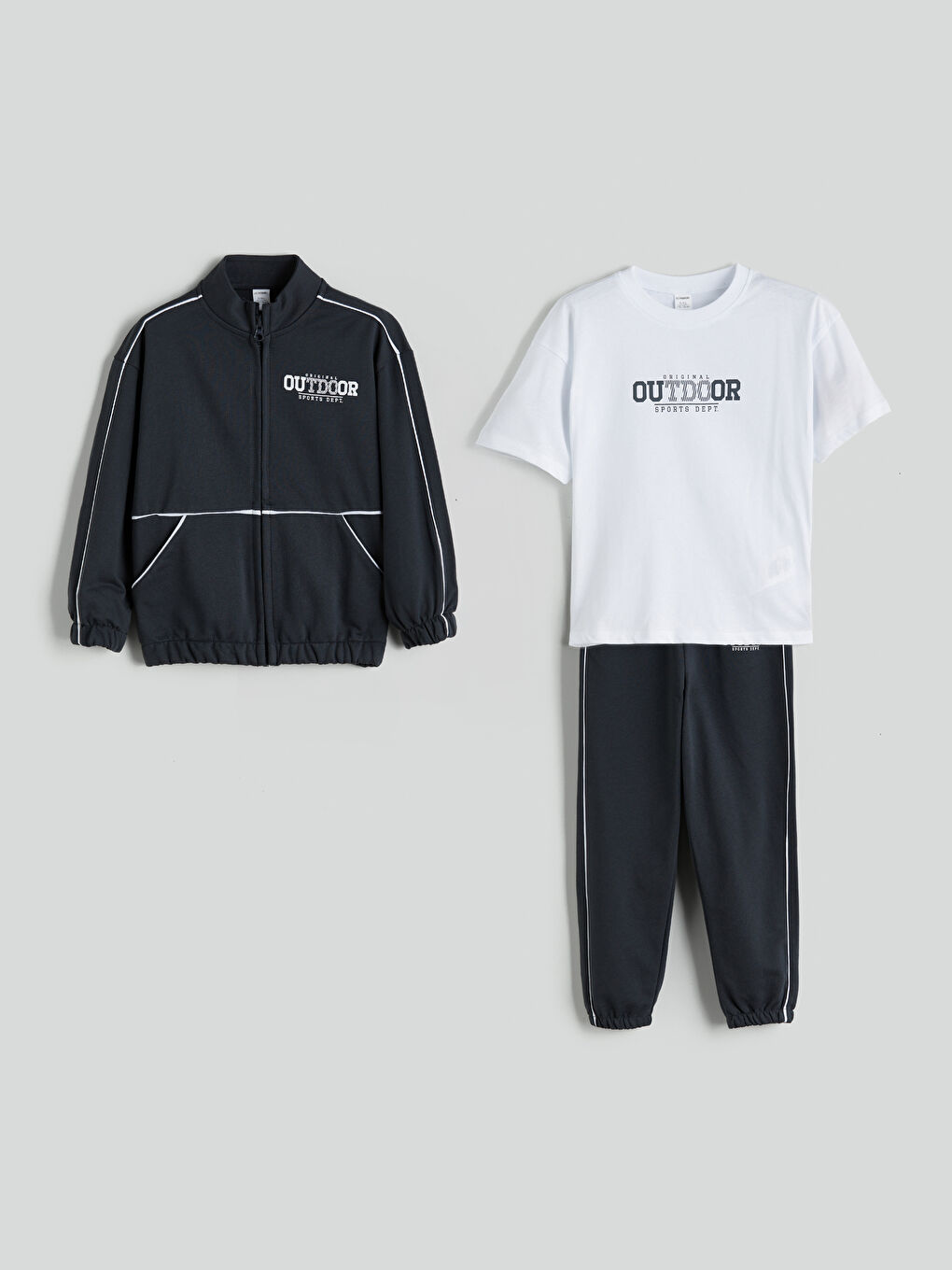 Boys' T-Shirt, Cardigan, and Sweatpants 3-Piece Set