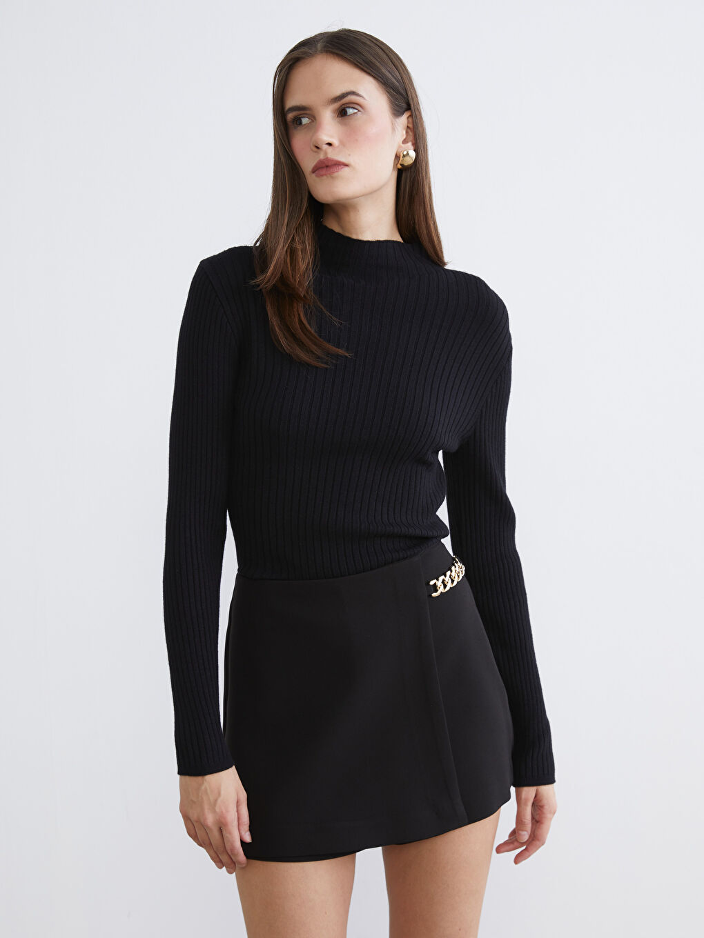 Half Turtleneck Women's Knitwear Sweater