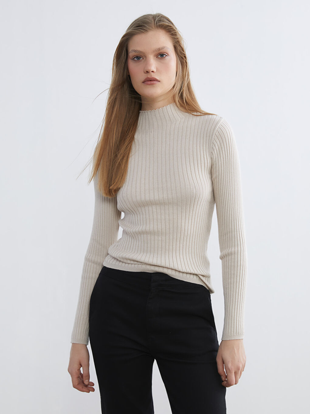 Half Turtleneck Women's Knitwear Sweater