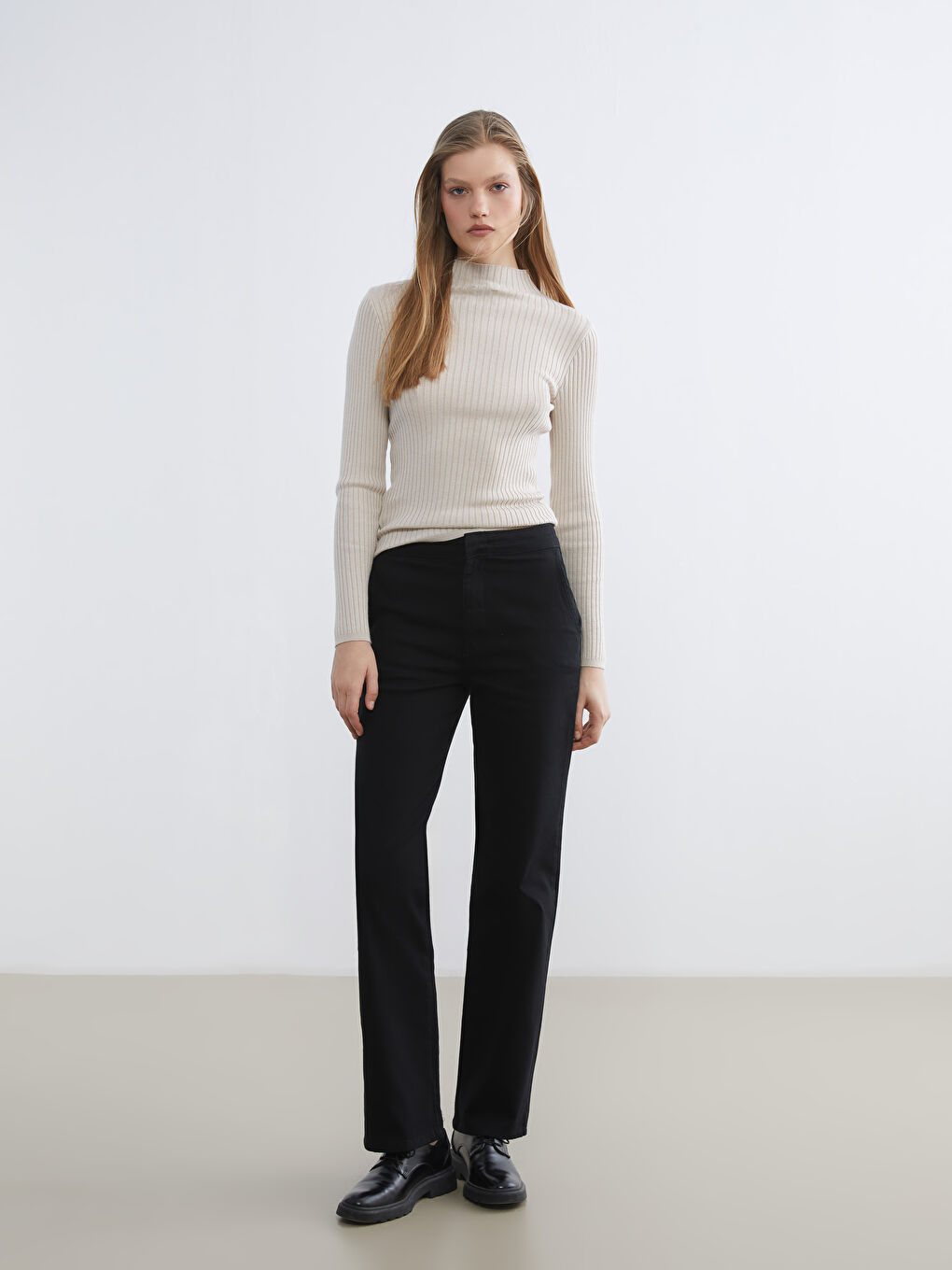 Half Turtleneck Women's Knitwear Sweater-1