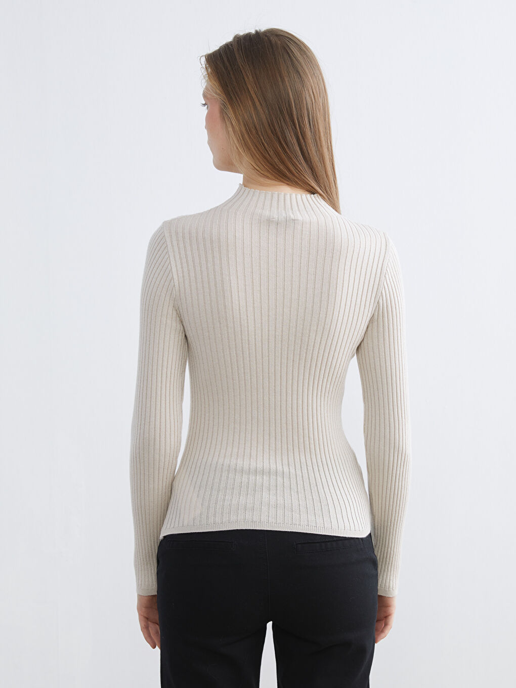 Half Turtleneck Women's Knitwear Sweater-3