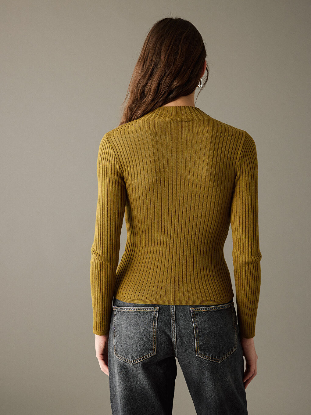 Half Turtleneck Women's Knitwear Sweater-5