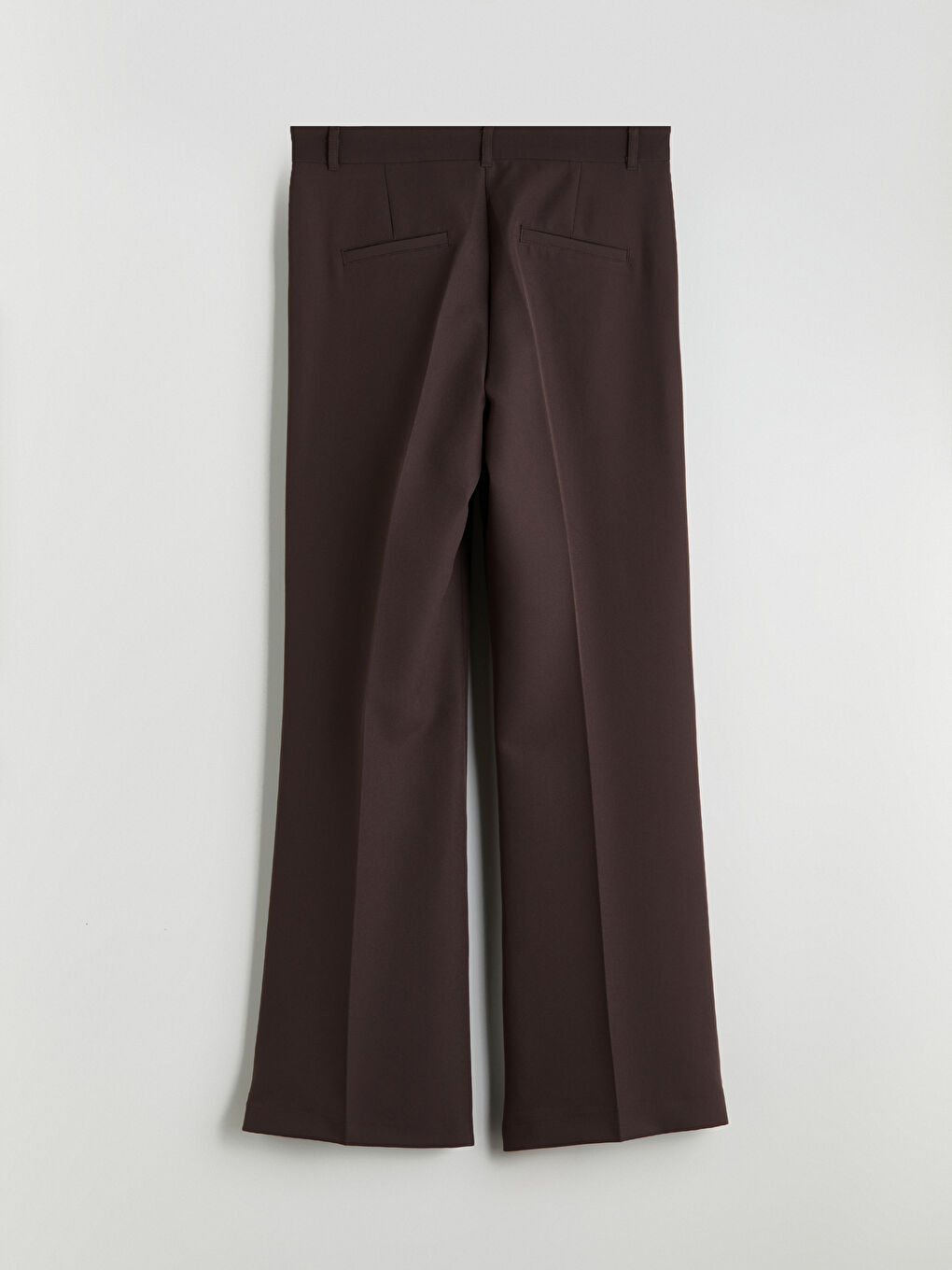 Kahverengi Standart Fit İspanyol Paça Kadın Pantolon-9