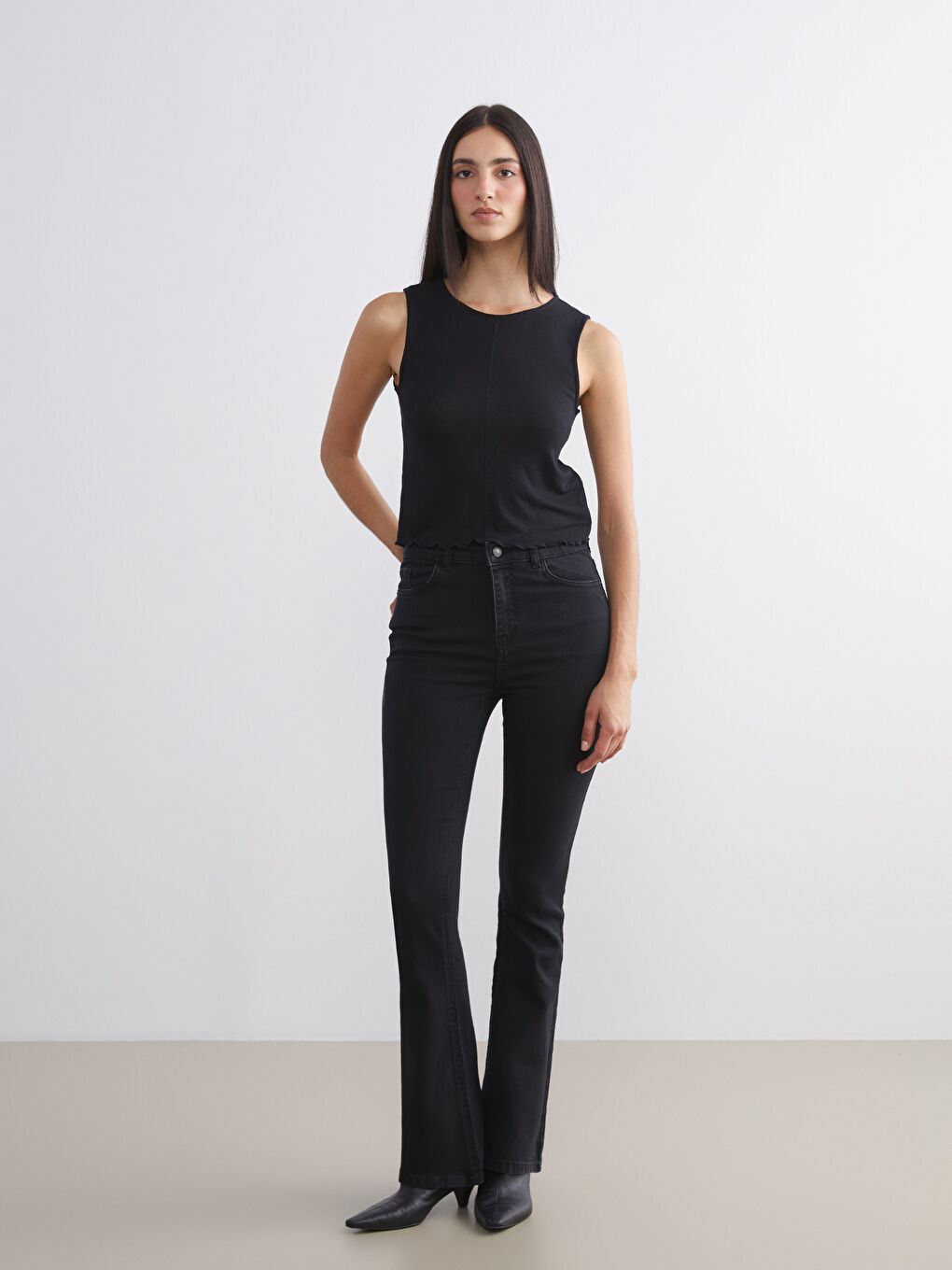 Bisiklet Yaka Kadın Atlet-1