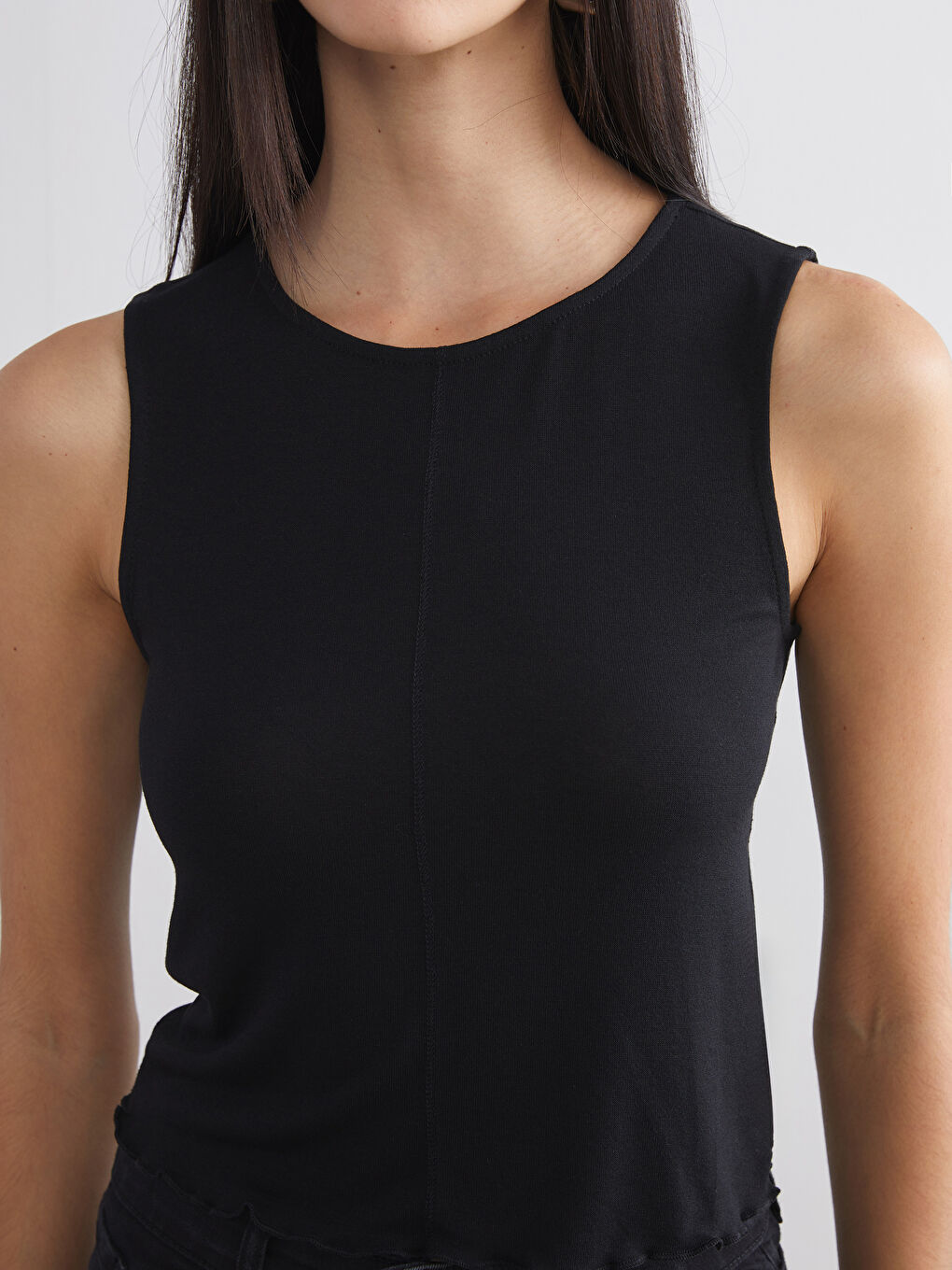 Bisiklet Yaka Kadın Atlet-2