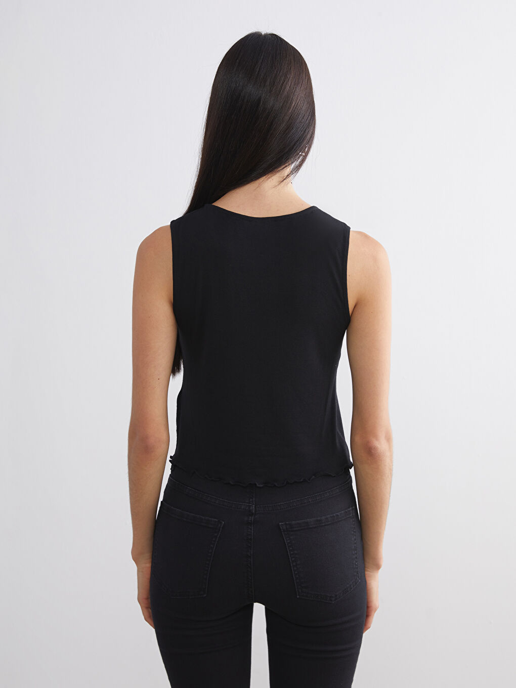 Bisiklet Yaka Kadın Atlet-3