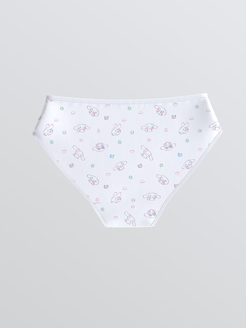 Beyaz Cinnamoroll Baskılı Kız Çocuk Külot-1