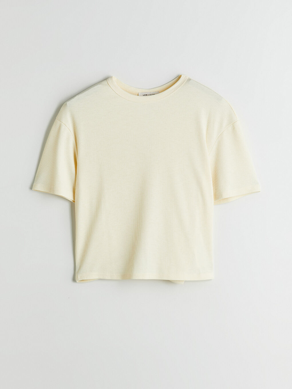Crew Neck Textured Women's T-Shirt-4