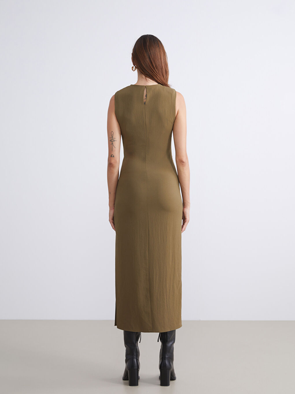 LCW Vision Woman KHAKI Dress -W5JS38Z8-CRR