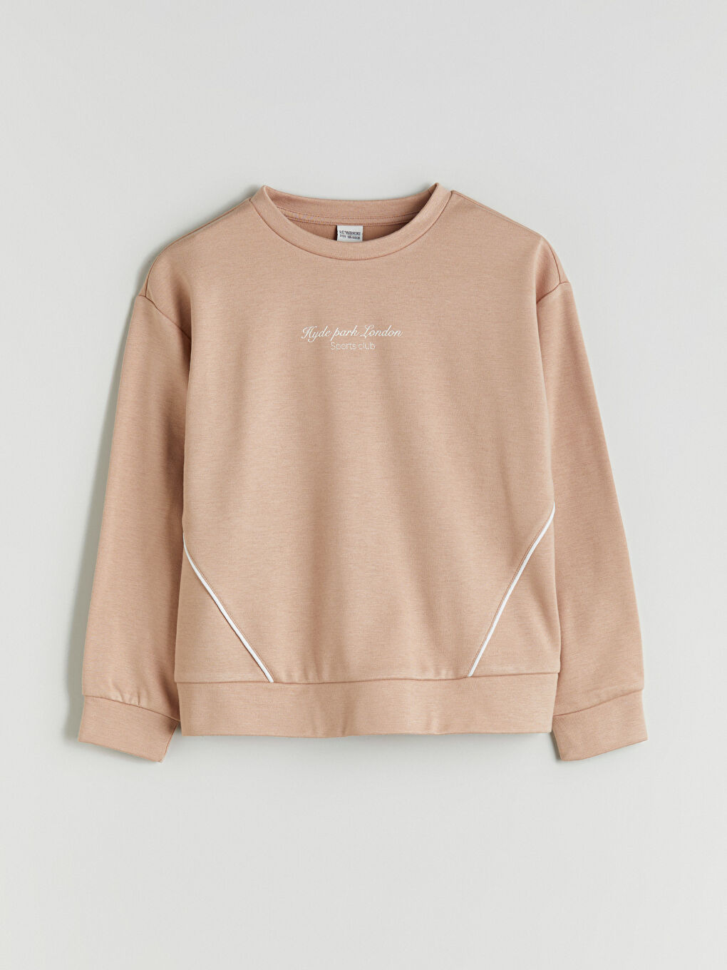 Crew Neck Girls' Sweatshirt and Pants-1