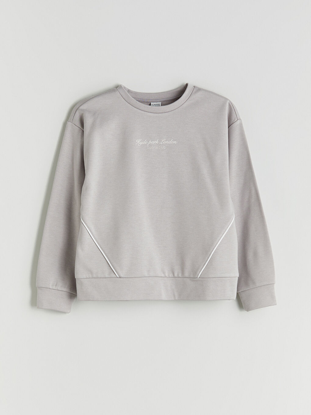 Crew Neck Girls' Sweatshirt and Pants-1