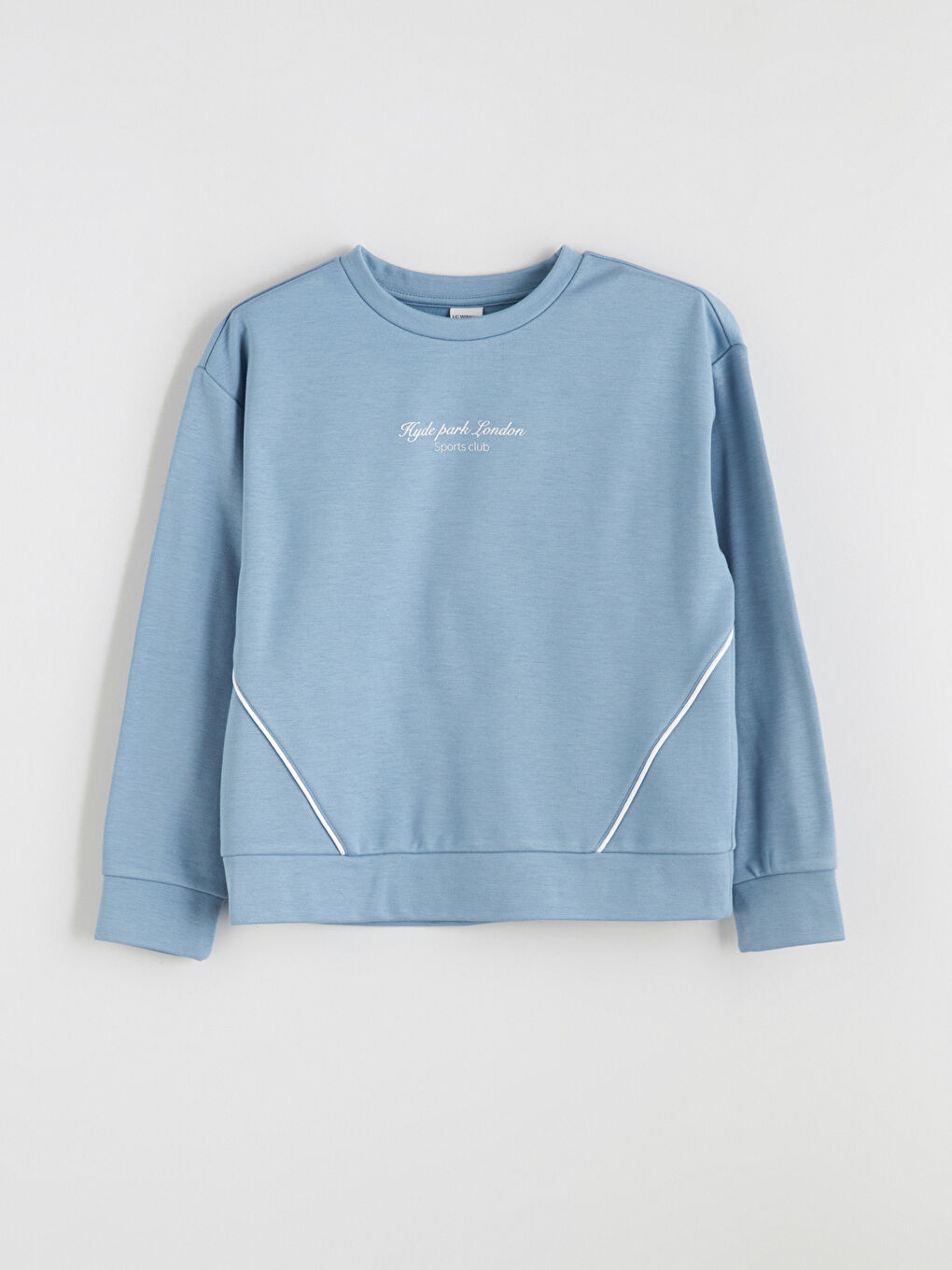 Crew Neck Girls' Sweatshirt and Pants-1