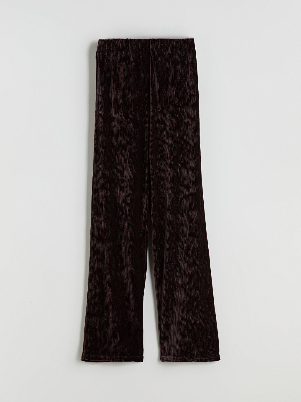 Elasticated Waist Velvet Women's Trousers-4