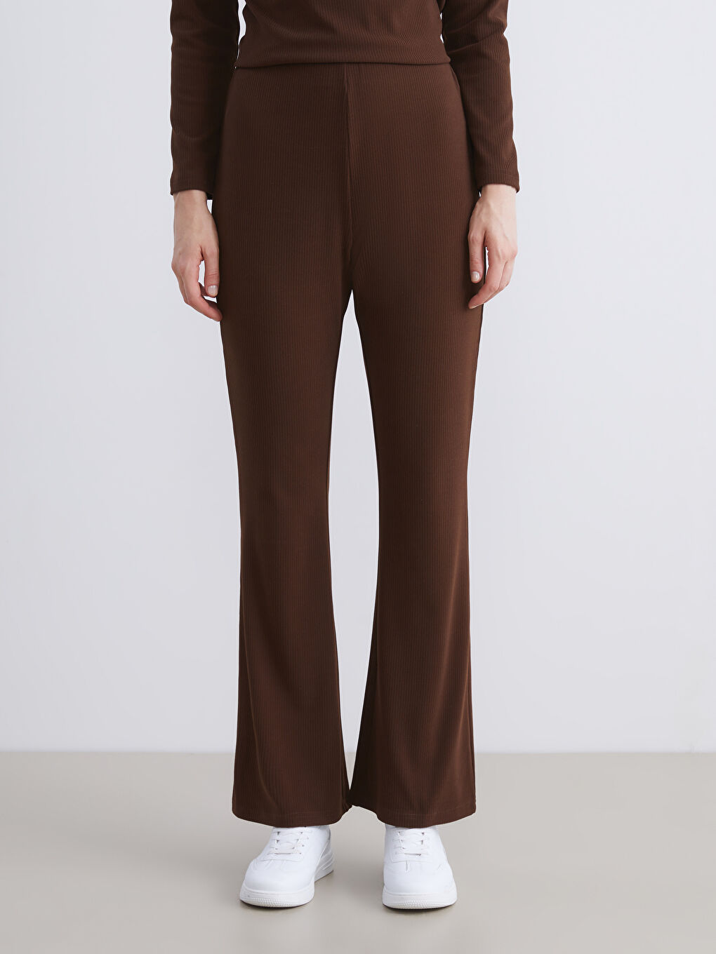 Женщины Коричневый Брюки‑джоггеры-1