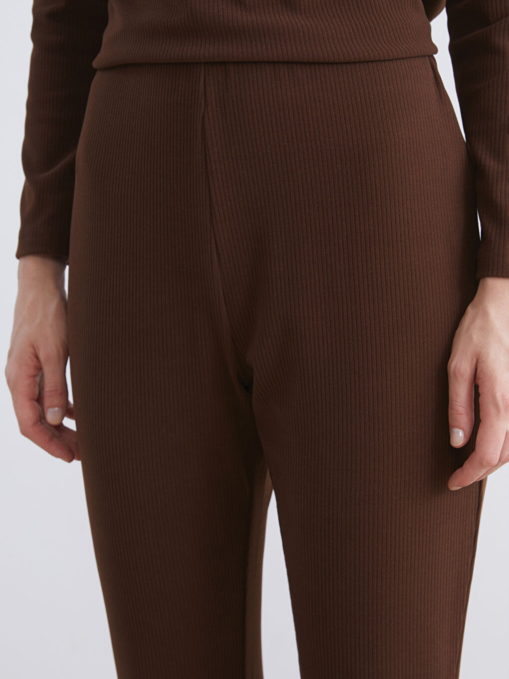 Женщины Коричневый Брюки‑джоггеры-2