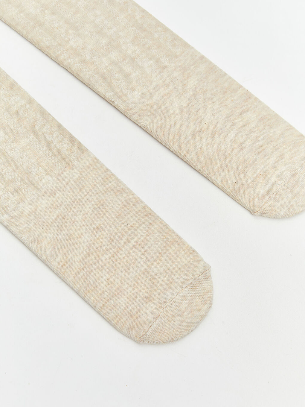 Bej Desenli Kız Çocuk Külotlu Çorap 2'li-1