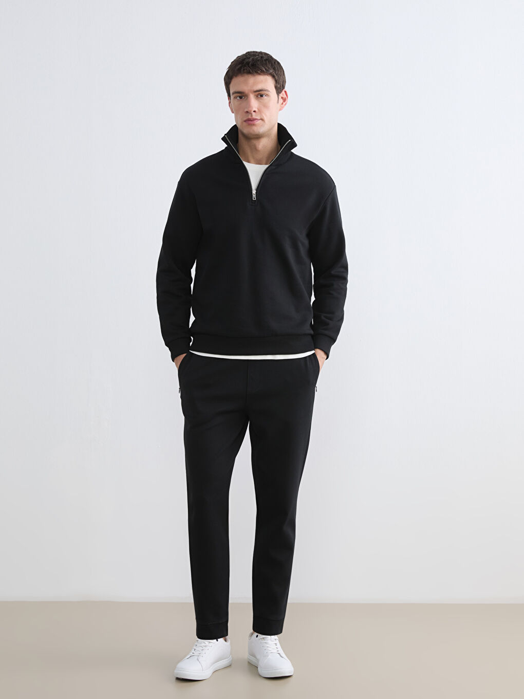 Мужчины Черный Свитшот-1