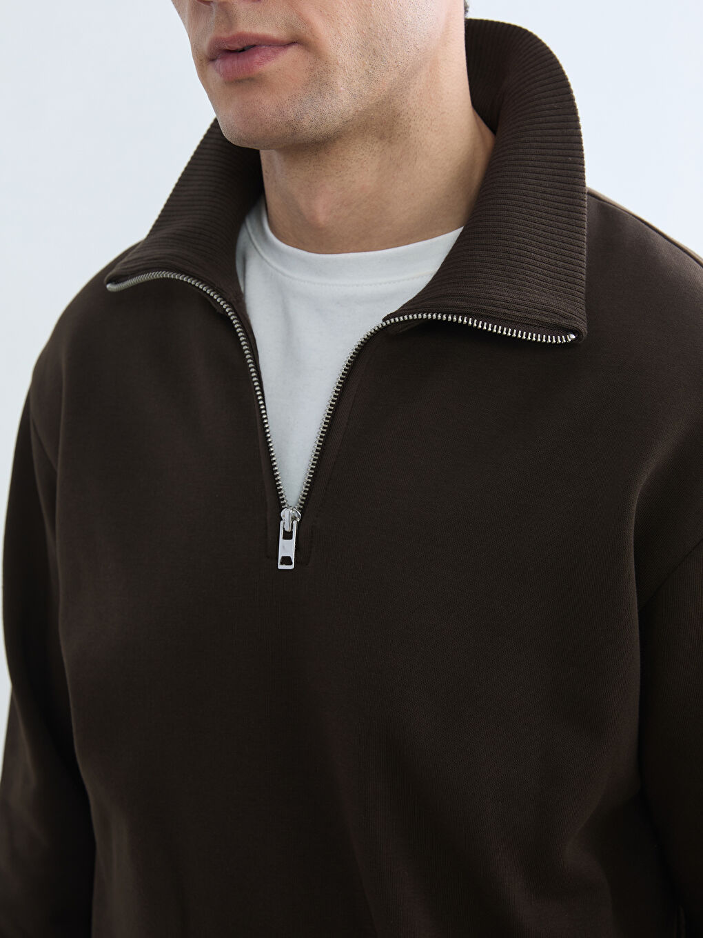 Мужчины Коричневый Свитшот-2