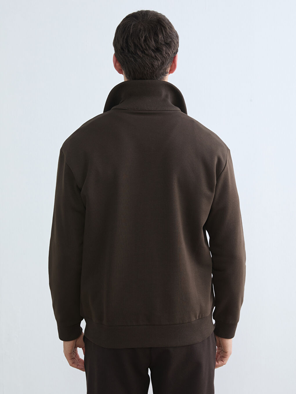 Мужчины Коричневый Свитшот-3