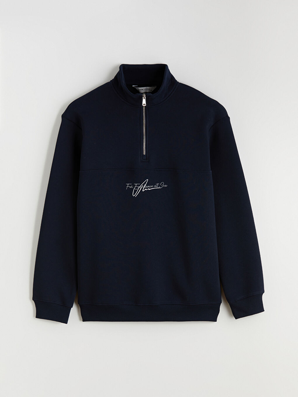 მამაკაცები მუქი ლურჯი თბილი ზედა-4