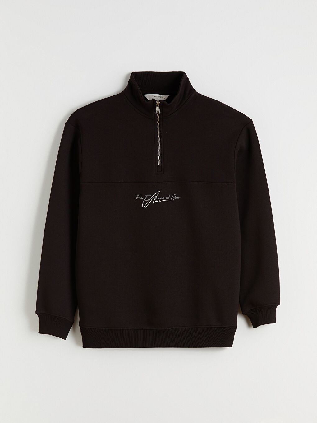 Funnel Neck Printed Men's Thick Sweatshirt-4