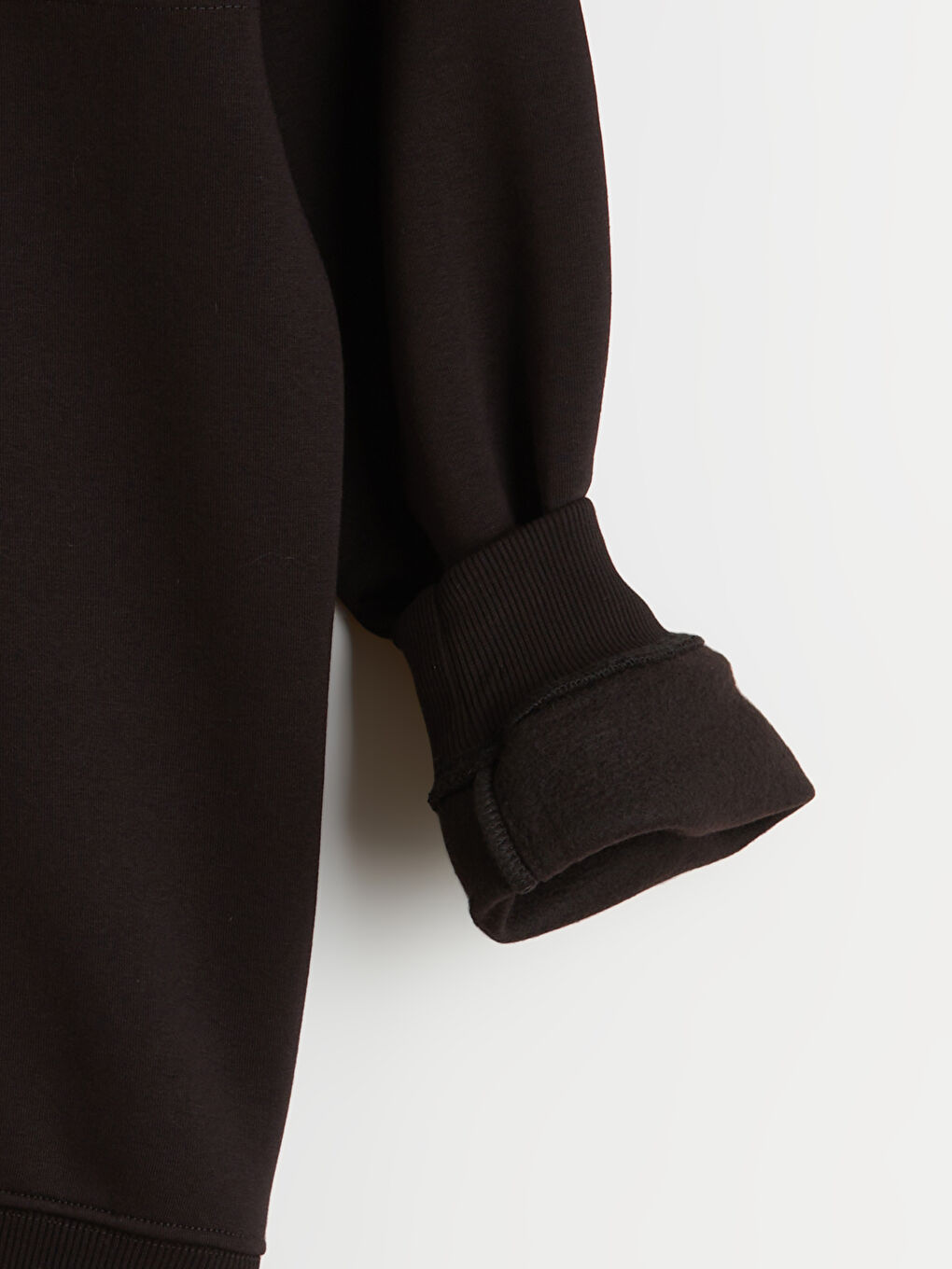 Funnel Neck Printed Men's Thick Sweatshirt-5