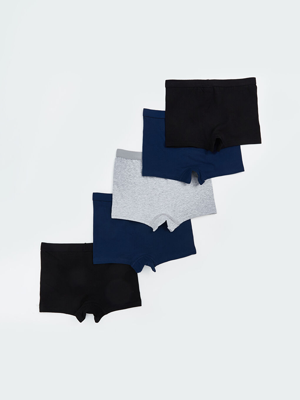 Siyah Basic Erkek Çocuk Boxer 5'li-1