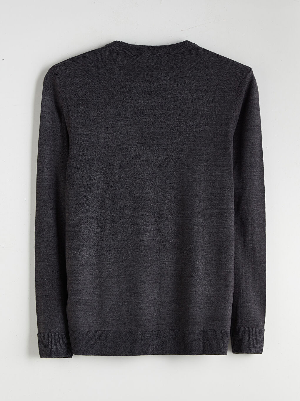 Crew Neck Long Sleeve Basic Men's Sweater-5
