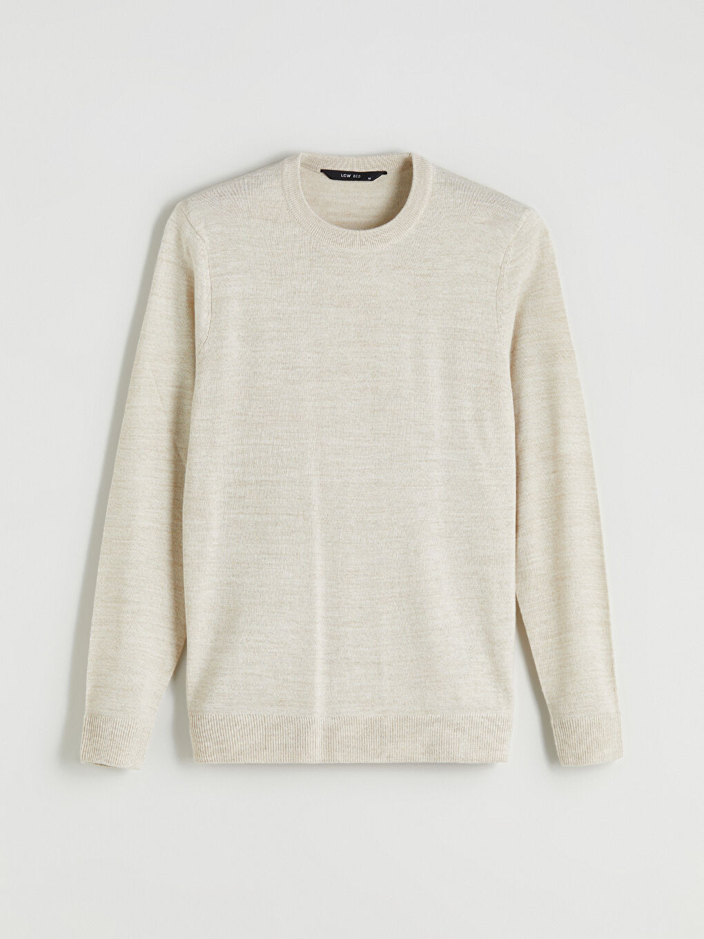 Crew Neck Long Sleeve Basic Men's Sweater-4